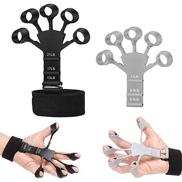 Gripster Exerciseur de doigts en silicone pour augmenter la prise en main et l'escalade pour soulager l'arthrite