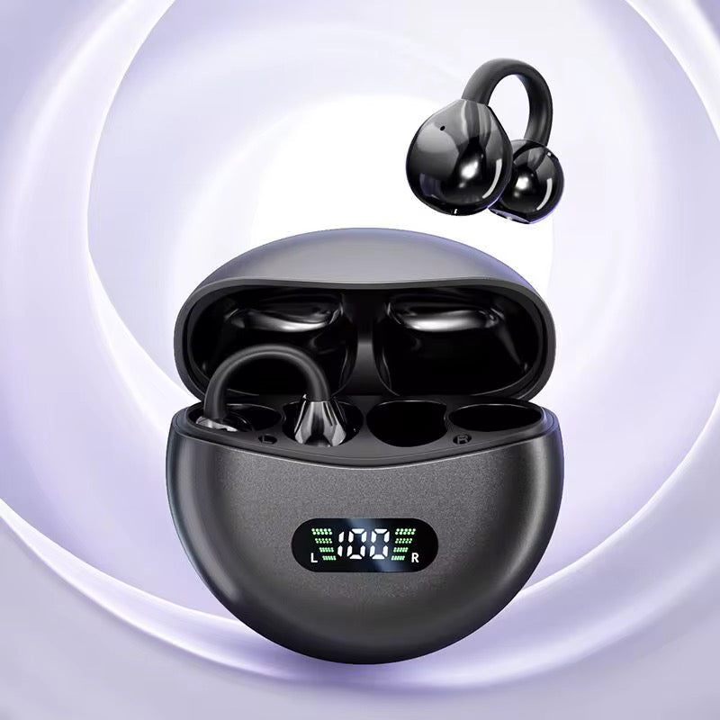 TWS BT Free Clip Air Pod Écouteurs à pince sans fil avec affichage numérique