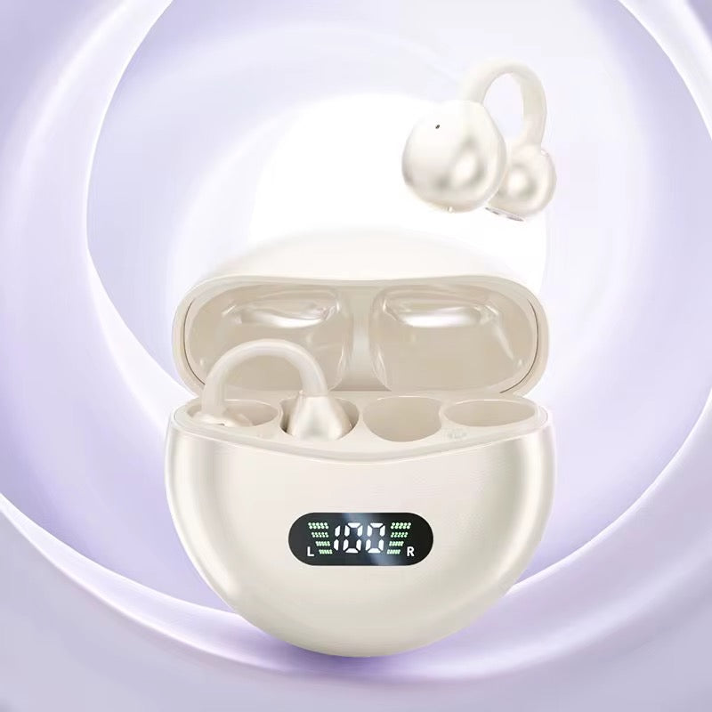 TWS BT Free Clip Air Pod Écouteurs à pince sans fil avec affichage numérique